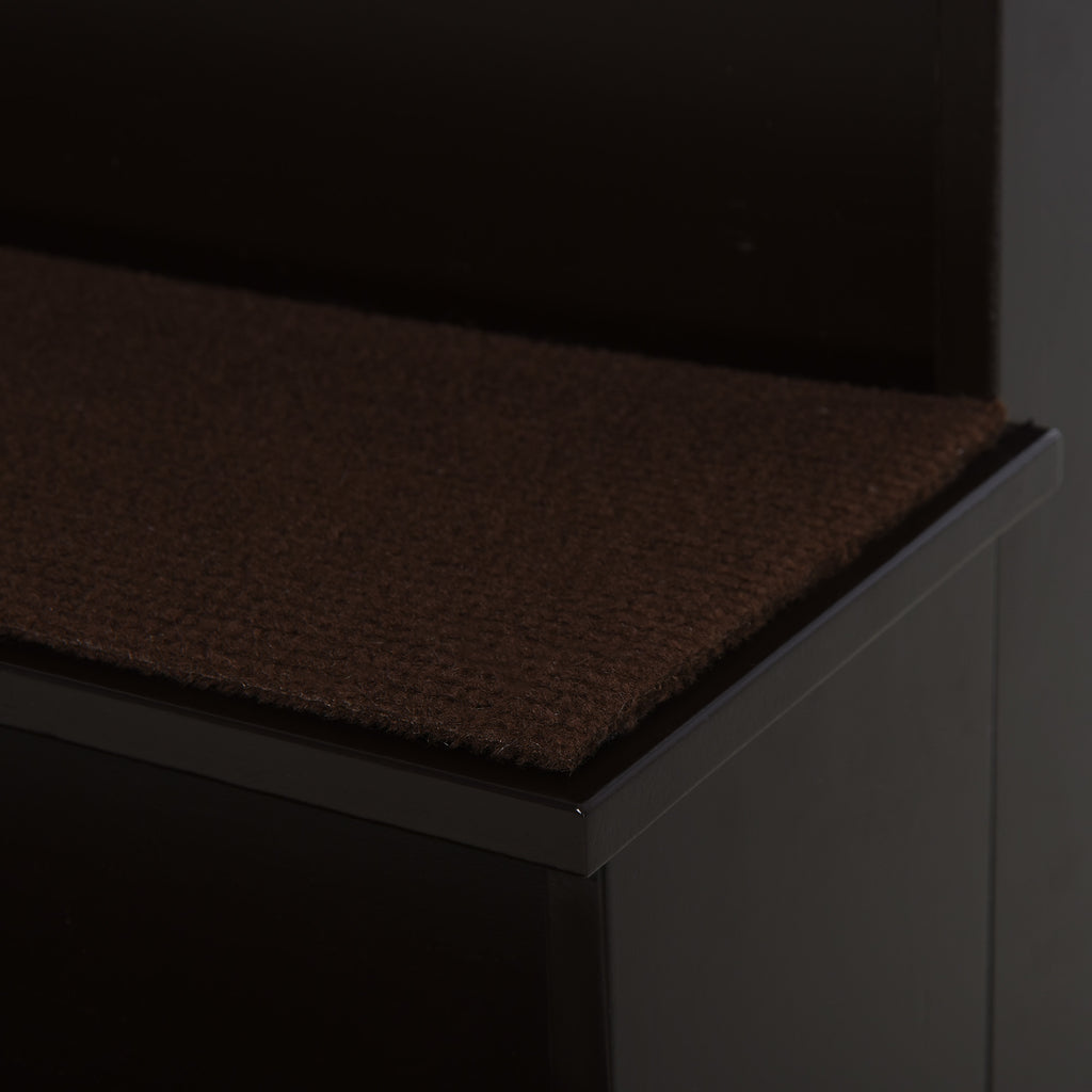 4-Step Dog and Cat Ladder with Removable Plush Cushions, 40x59x54.2 cm, Brown