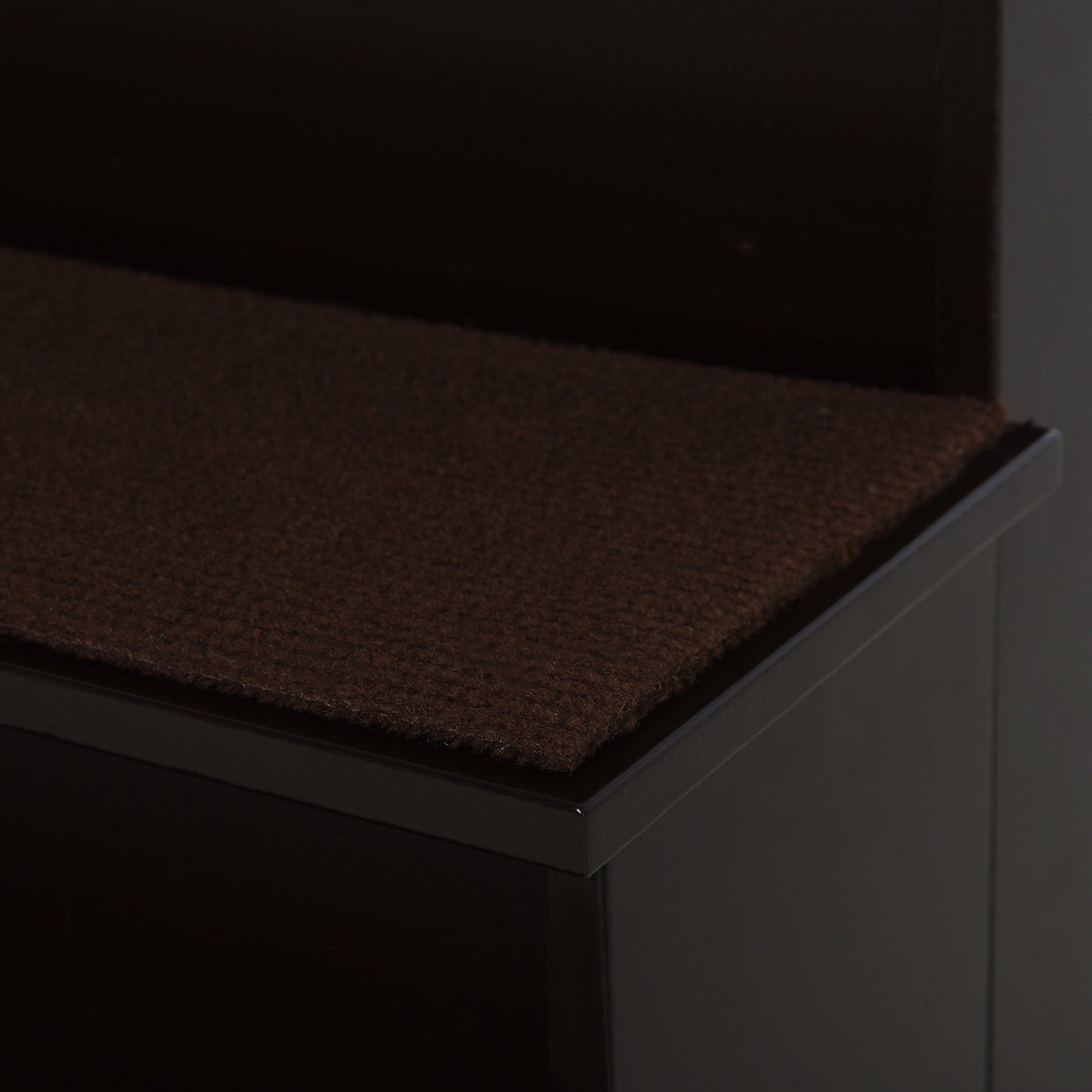 4-Step Dog and Cat Ladder with Removable Plush Cushions, 40x59x54.2 cm, Brown