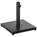 Parasol Base 13kg Concrete with Glossy Finish, 40x40x43 cm, Black