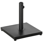Parasol Base 13kg Concrete with Glossy Finish, 40x40x43 cm, Black