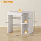 Freestanding Washing Machine Cabinet with 2 Open Shelves, 96x60x95 cm, White