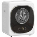 HOMCOM Mini Portable Dryer 4 kg, 5 Programs, 800W, Up to 60℃, Timer, Stainless Steel Drum, for Home, White
