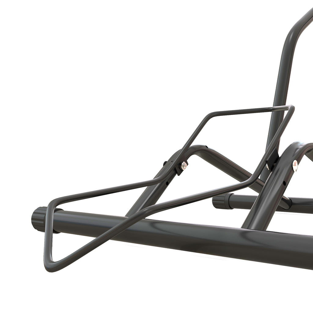 SPORTNOW Bike Rack for Tires < 8.5 cm in Steel, 59x41x38 cm, Black