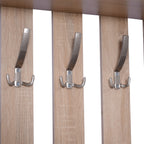 3-in-1 Wardrobe Furniture Set with Mirror and Shoe Rack for Entrance Hallway, Chipboard, 90 x 21.5 x 116cm, Oak