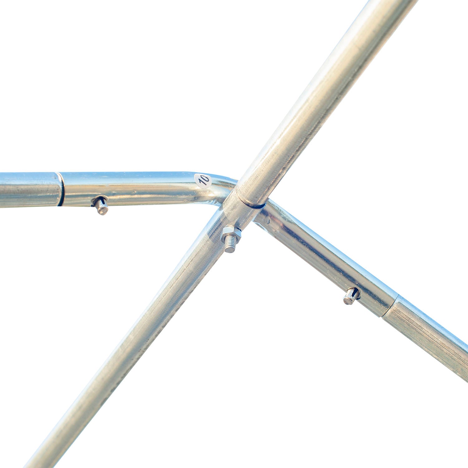 Outsunny 3.5 x 3 x 2m Garden Greenhouse with Sloping PE Roof, Door and 6 Windows, Green