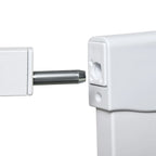 Push-On Extendable Dog Gate with Automatic Closing for Spaces 75-103cm, White - Borge' Group Limited