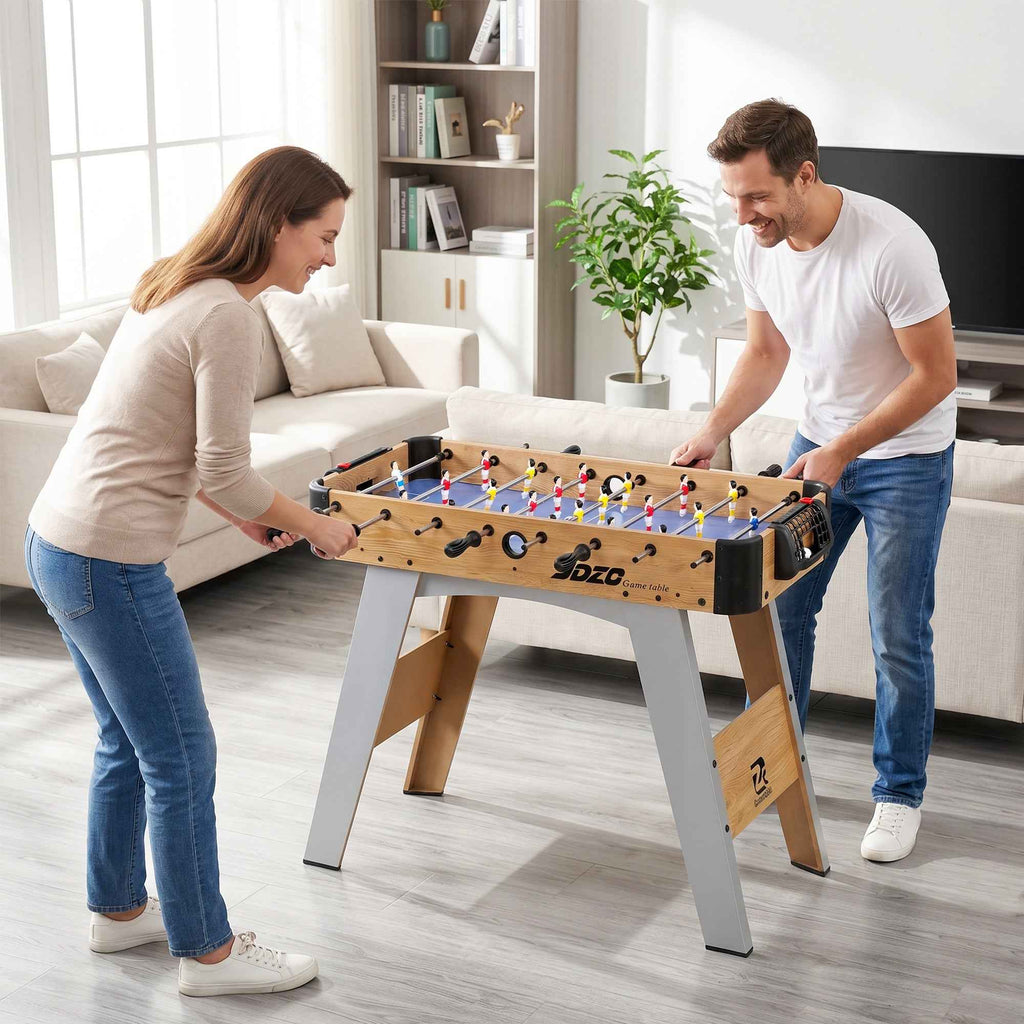 SPORTNOW Table Football: 89cm Mini Table, 2 Manual Scoreboards, Purple