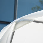 Double Lounger 2 Seater Adjustable Sunshade for Outdoor and Garden 200x175 x134cm Cream