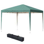 3 x 3M Garden Pop Up Gazebo Height Adjustable Marquee Party Tent Wedding Canopy with Carrying Bag, Green