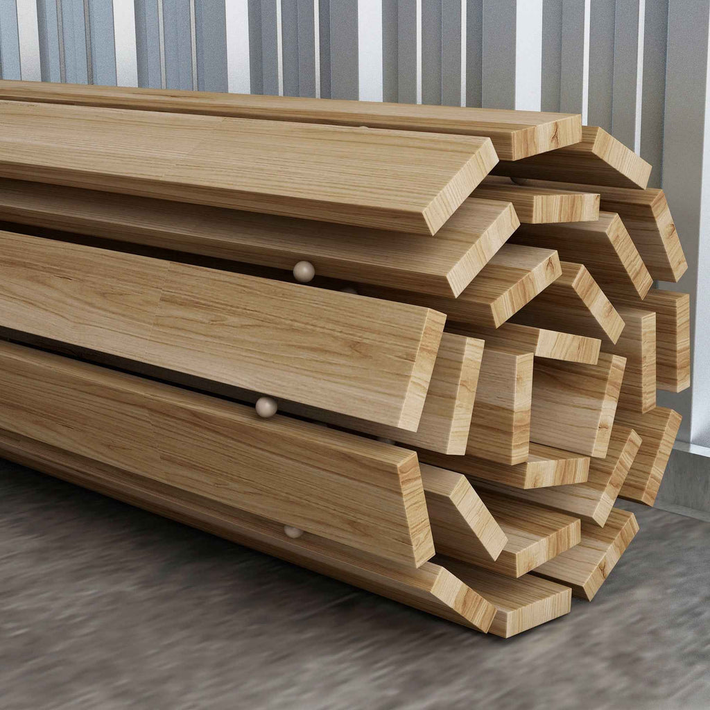 Outsunny Garden Walkway, Rollable Fir Wood Pathway, 120x38 cm