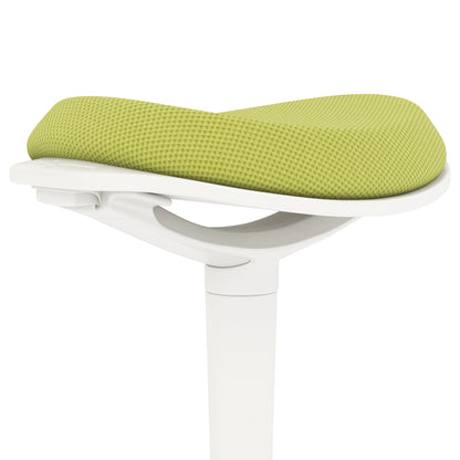 HOMCOM Ergonomic and Padded Stool with Adjustable Height with 5° Inclination, 42.5x35.5x56.5-71.5 cm, Green