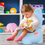 Baby Potty 6 Months-48 Months Non-Slip Hippo Blue (40x30x23cm)