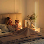 HOMCOM 150cm High LED Floor Lamp with Adjustable Color Temperature and Remote Control, Silver