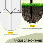 5-Panel Outdoor Metal Fence with Pickets, 305x79.5 cm, Black