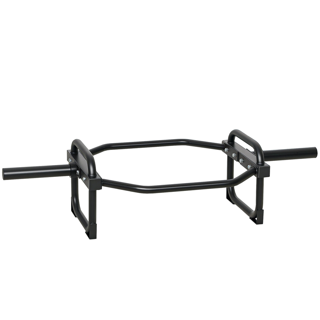 SPORTNOW 5cm Hex Olympic Bar with 300kg Capacity, Easy Load Design for Bench Press, Deadlifts, Shrugs, Squats and Farmer's Carry