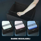 Gaming Desk with Storage Space and 2 Monitor Stands, Wood and Steel, 165x80x91.5 cm, Black