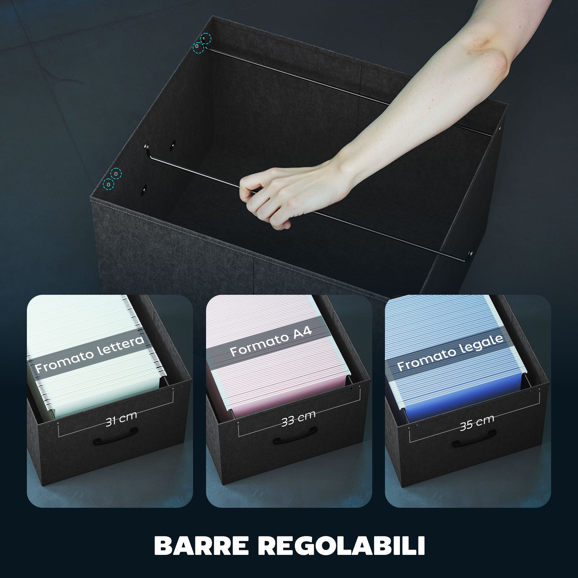 Gaming Desk with Storage Space and 2 Monitor Stands, Wood and Steel, 165x80x91.5 cm, Black