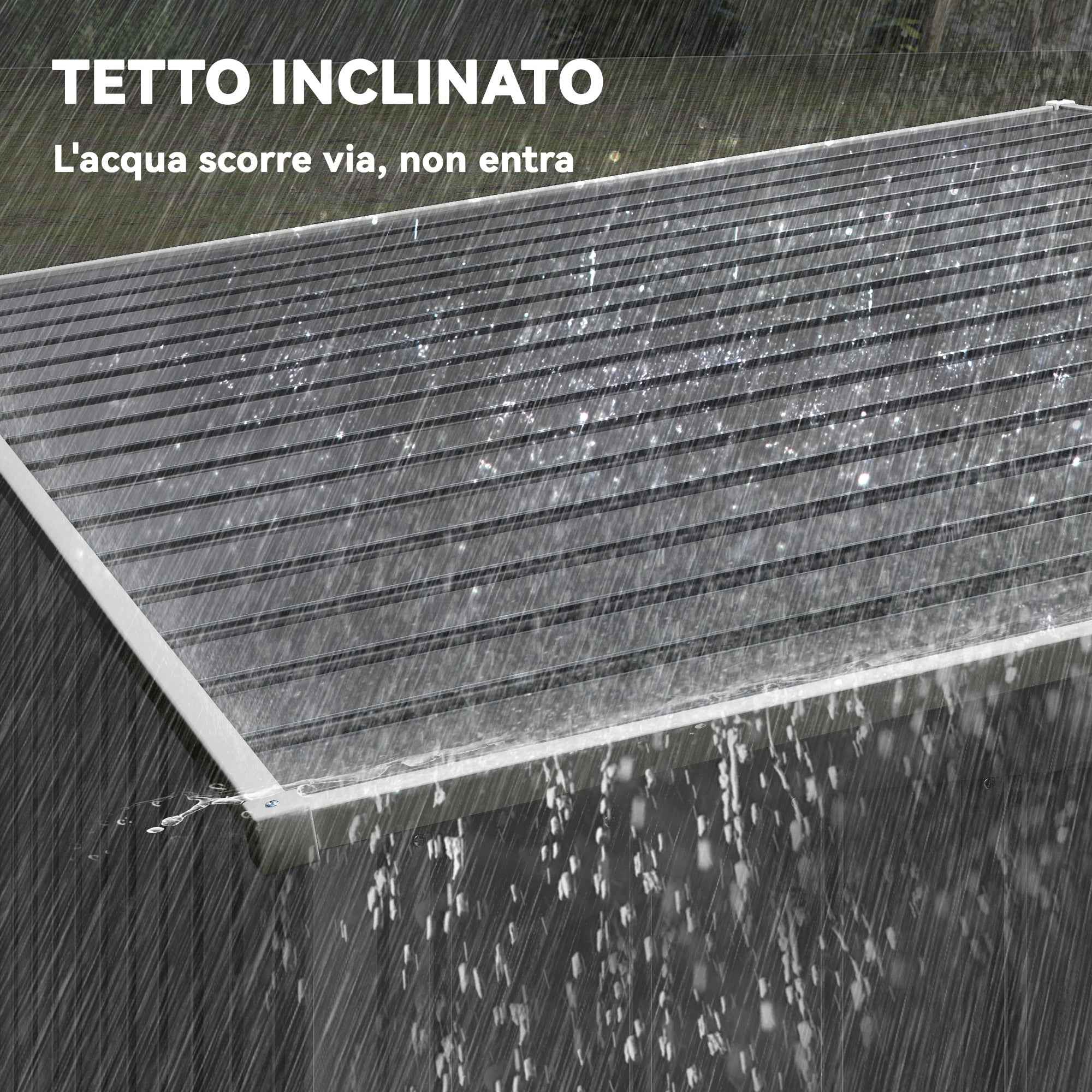 Outsunny 1.5x2m Metal Tool Shed with Base, Sliding Door and Sloped Roof, Dark Grey