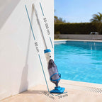Outsunny Cordless Pool Vacuum Cleaner with Brush and Filters, Made of ABS and Aluminum, 90x24x13.5 cm, Blue