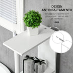 kleankin Bathroom Column with 2 Shelves and 2 Cabinets, Space-Saving Tall Cabinet 15.2x29.8x118 cm, White