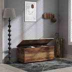 HOMCOM Multipurpose Wooden Storage Bench for Bedroom Entrance White 100x40x40cm
