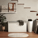 Space-Saving Shoe Cabinet Bench with Cushion and Folding Drawer for 8 Pairs of Shoes, White