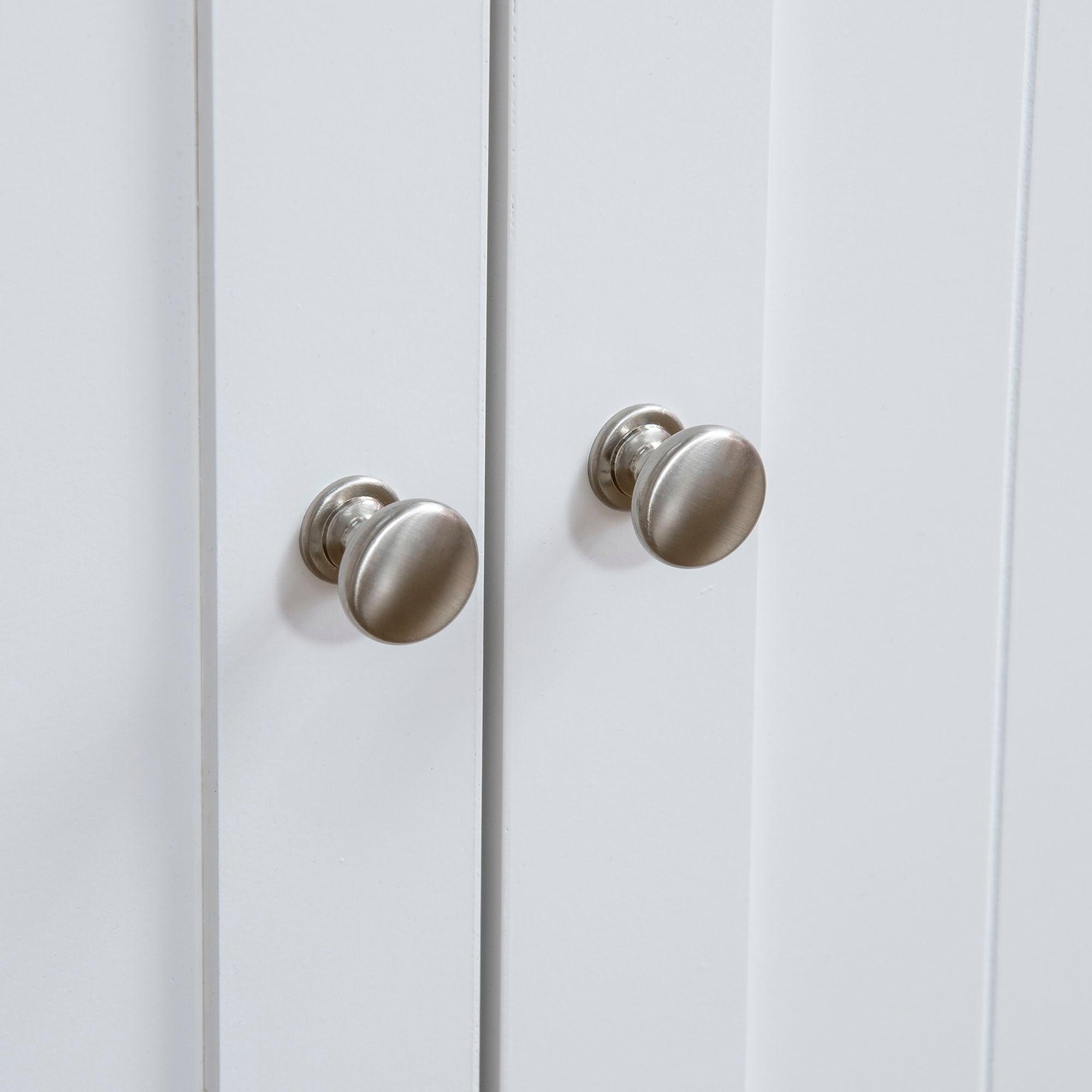 Cabinet Cat Litter Box with 2 Doors and Adjustable Internal Divider, 86x48x52 cm, White