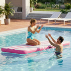 SPORTNOW Inflatable Gymnastics Mat, 3.05m with Electric Pump and Bag