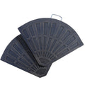 Set of 2 Cross Base Umbrella Weights 28 kg with Fan Design, in Rosin, 66x47x4.2 cm, Bronze