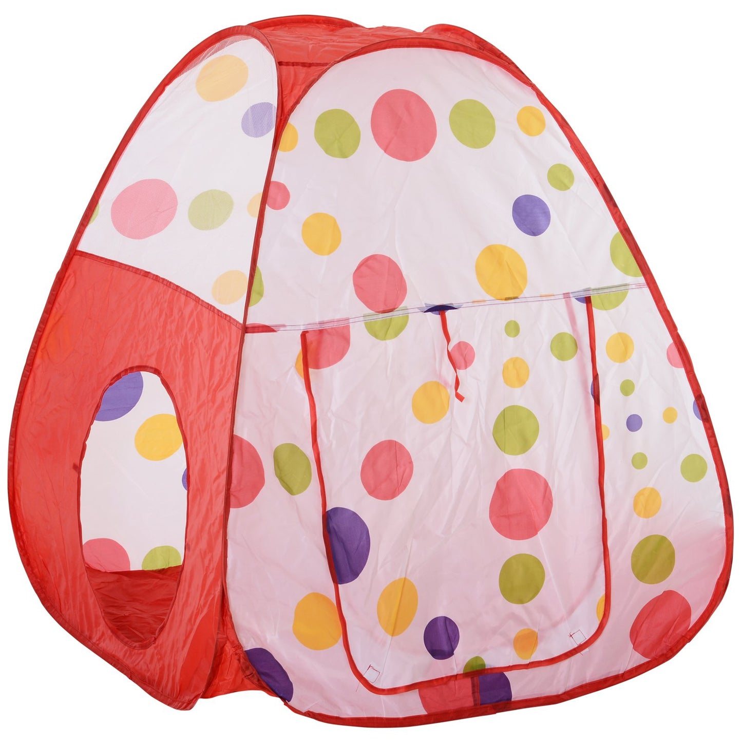 HOMCOM 3 in 1 Tent for Children 18+ Months with Tunnel, Ball Pit and Basket, Pop-Up System (290x120x90cm)