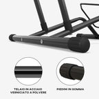 SPORTNOW Bike Rack for Tires < 8.5 cm in Steel, 59x41x38 cm, Black