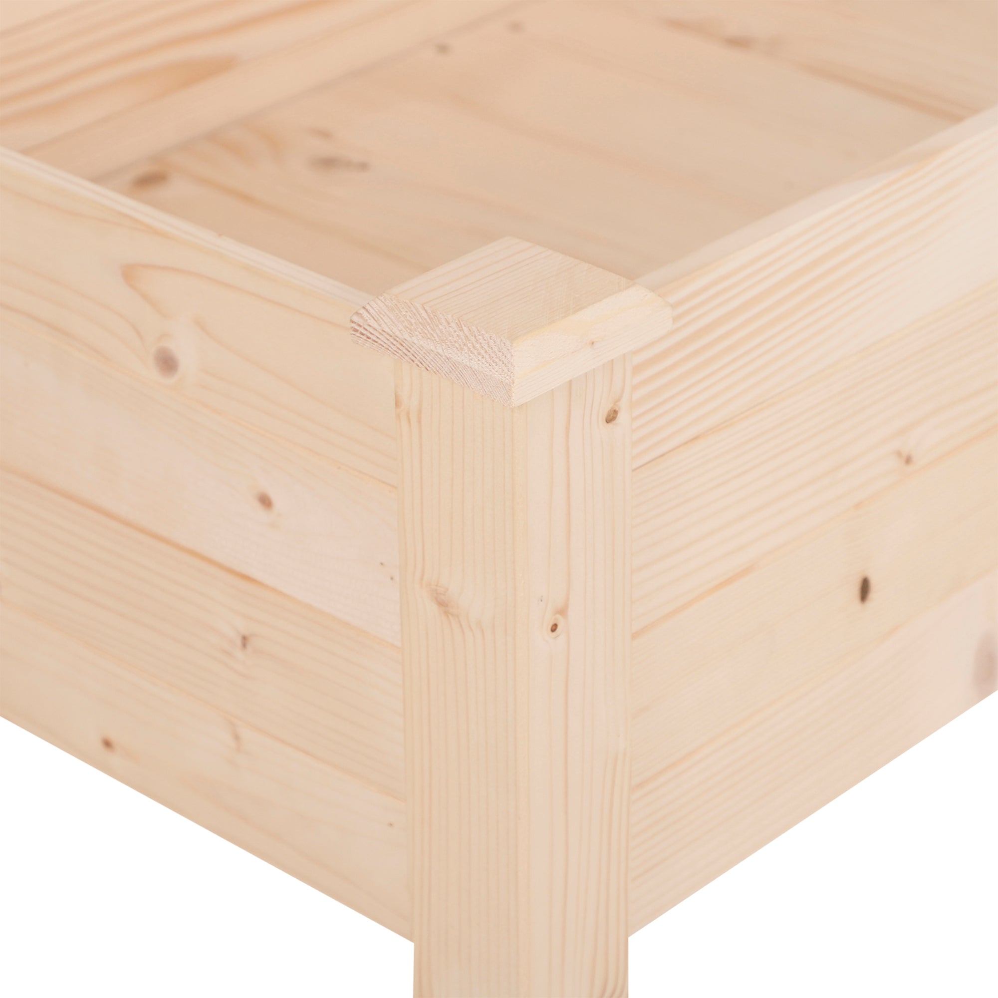 Outsunny Raised Vegetable Garden Bed, Hanging Urban Vegetable Garden Planter Table with Fabric Cover for Garden, 122.5x56.5x76cm, Wood