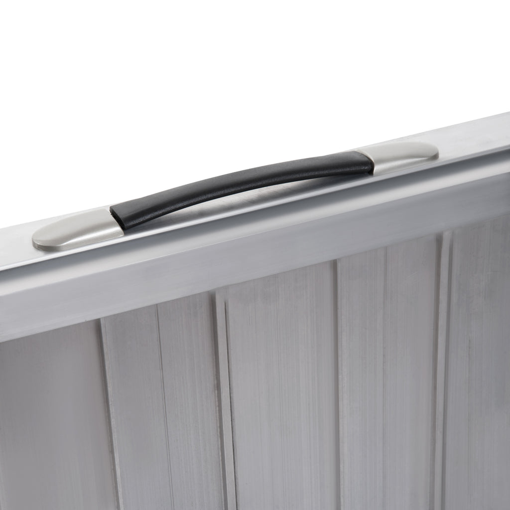 Folding Aluminum Wheelchair Ramp with External Edges, 61x74x5 cm, Silver