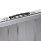 Folding Aluminum Wheelchair Ramp with External Edges, 61x74x5 cm, Silver