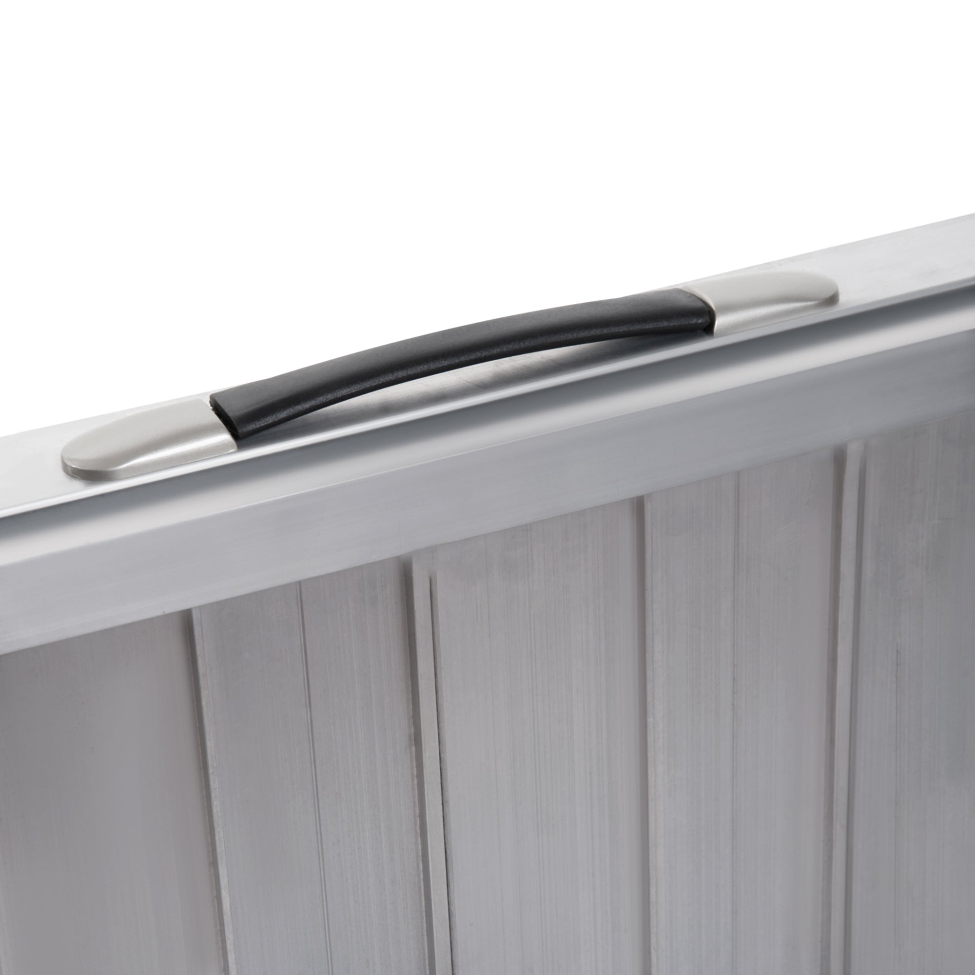 Folding Aluminum Wheelchair Ramp with External Edges, 61x74x5 cm, Silver