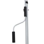 Outsunny 2x1.5m Outdoor Roller Awning with Crank, Adjustable Height and Angle, White and Green