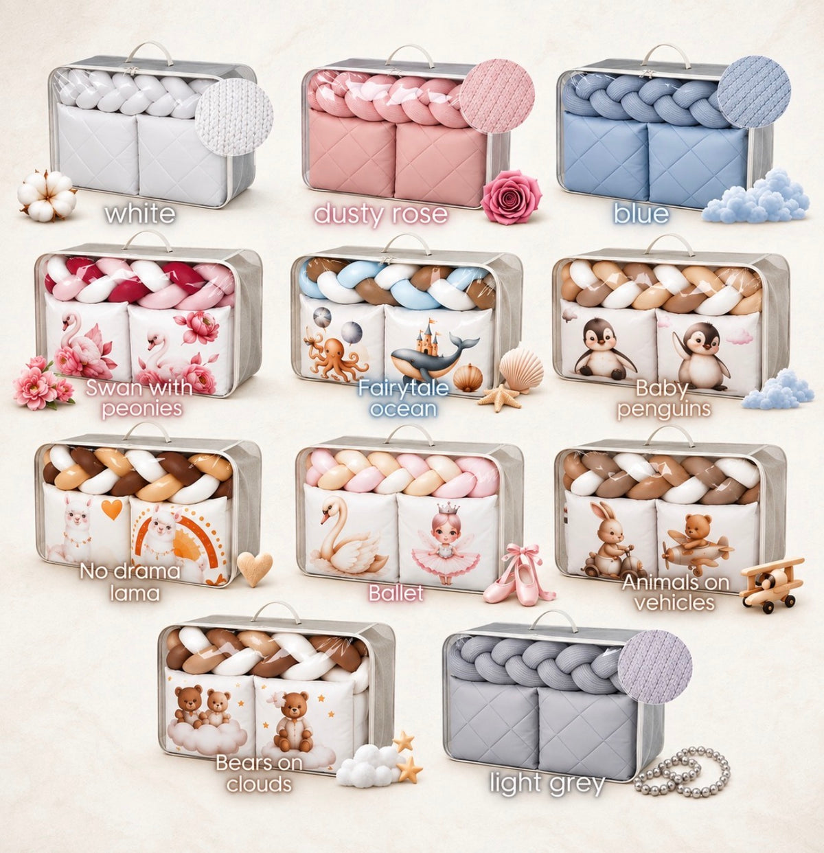 MYBABY Linen Bedding Set