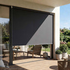 Outsunny Anti-UV Polyester Roller Blind with Chain, 240x160 cm, Dark Grey