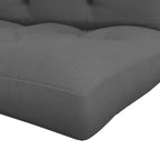 Outsunny 2-Piece Garden Cushion Set for Sofas and Pallets in Polyester with Thick Filling, Grey