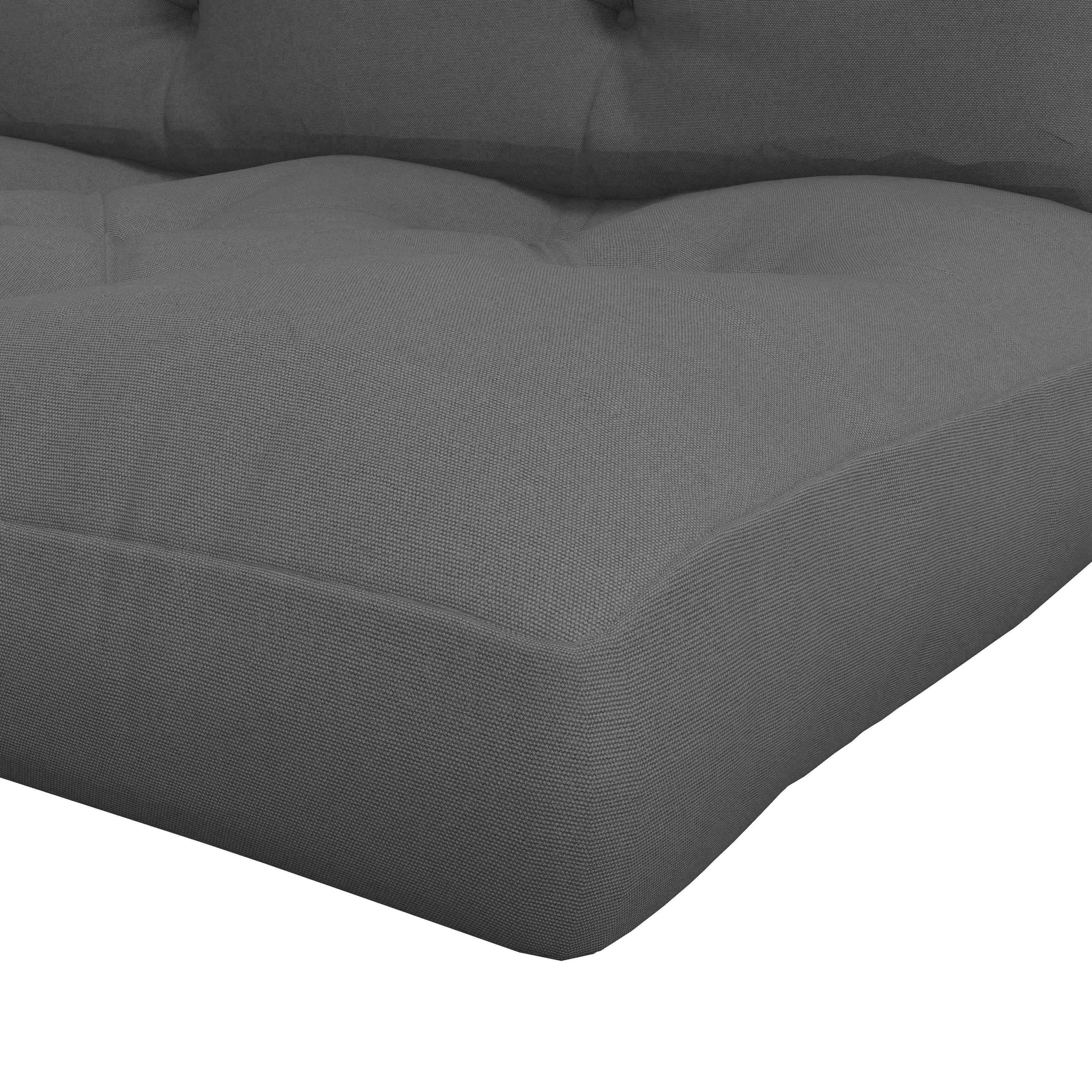 Outsunny 2-Piece Garden Cushion Set for Sofas and Pallets in Polyester with Thick Filling, Grey