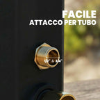 Outsunny 35L Solar Shower, Frost Protection, 2 Shower Heads, Foot Tap