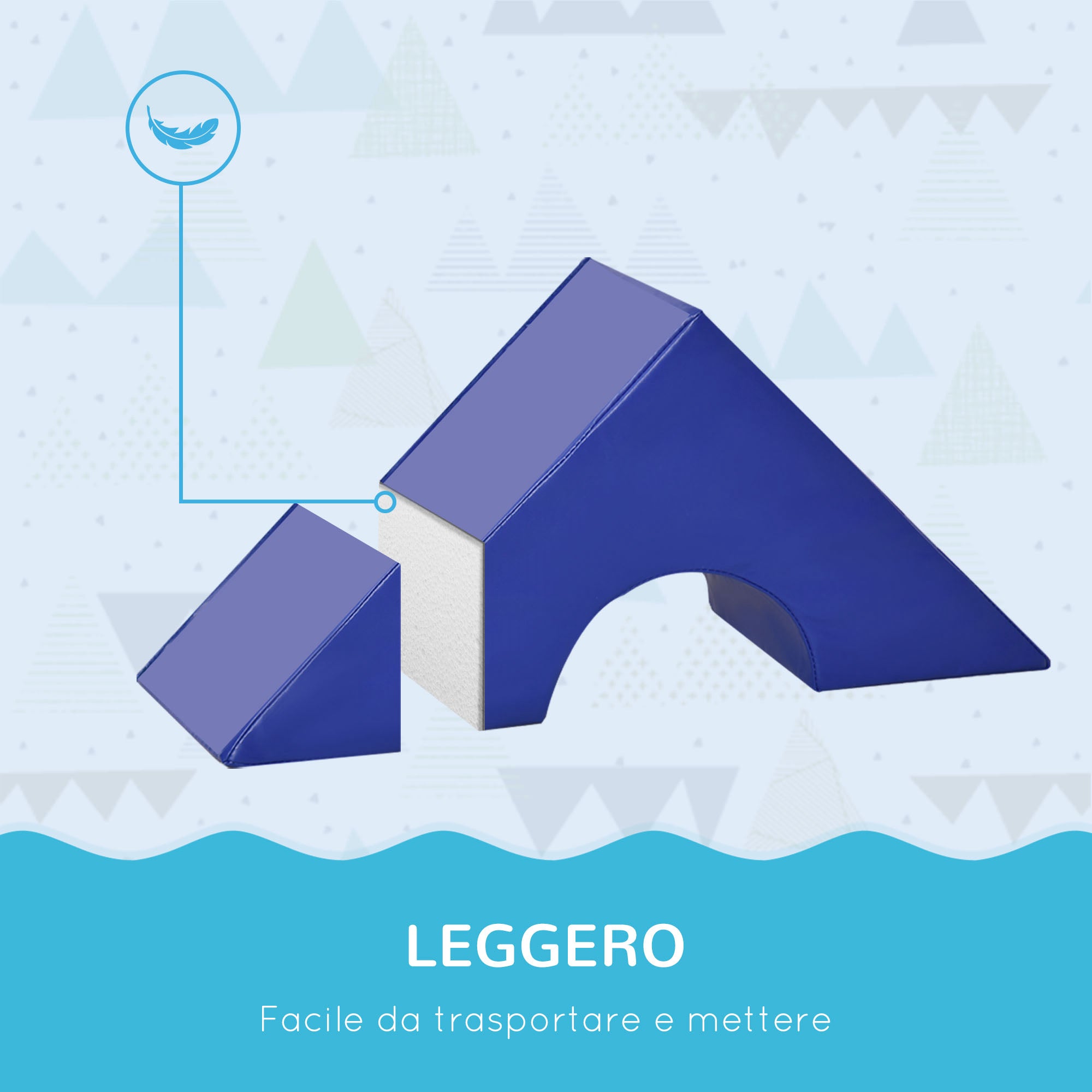 Soft Construction Set for Kids 1-3 Years Old with 11 Shapes, PU and EPE, Various Colors