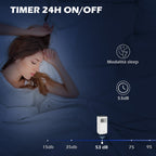 HOMCOM Portable Air Conditioner 750W with 5 Modes and 2 Speeds, in Plastic and Steel, 33x28x70.4 cm, White - Borgè