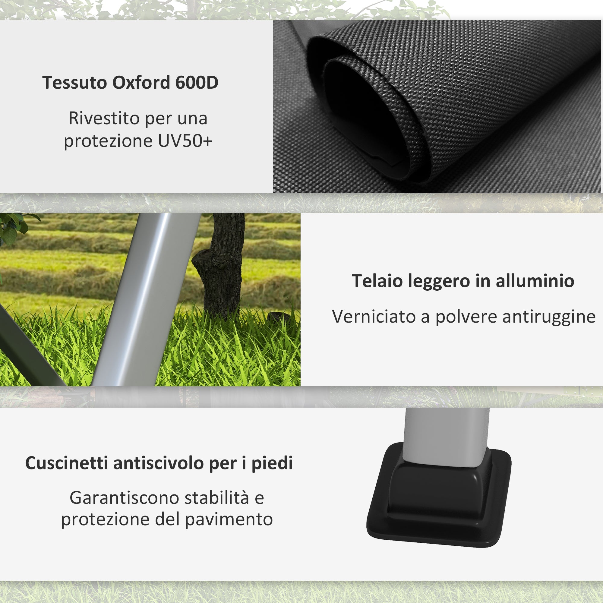 Folding Camping Chair with Adjustable Backrest, Aluminum and Polyester 74x59.5x98 cm, Black