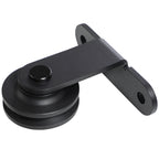 Steel Sliding Door Kit with Tracks, Stoppers and Guides, 200x40x0.6 cm, Black