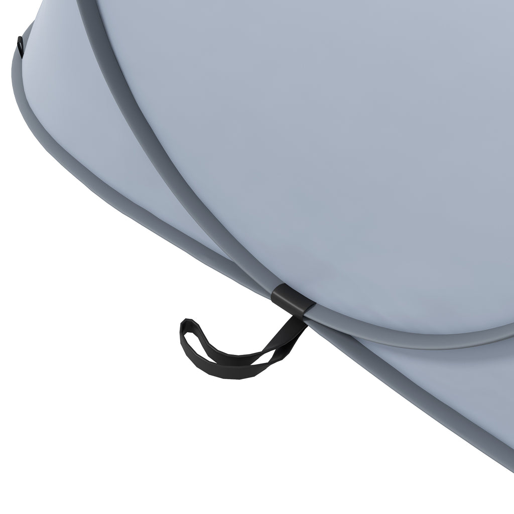 Waterproof Pop Up Camping Tent with Accessories and Transport Bag, 245x148x105 cm, Grey