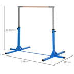 Height-Adjustable Gymnastics Bar for Ballet and Ballet, 92-150 cm, Blue