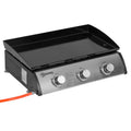 Outsunny Non-Stick Tabletop Gas Barbecue Plate with 3 3kW Burners, 62x46x21cm, Black - Borgè