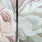 Peony Canvas Print, 5 Pieces for Home and Office, Pine Wood Canvas and Water-Based Paint, 200x100cm, Multicolor