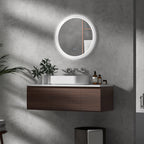 Bathroom Mirror with Adjustable LED Lights, Touch Control and Anti-Fog Design, Ø60 cm